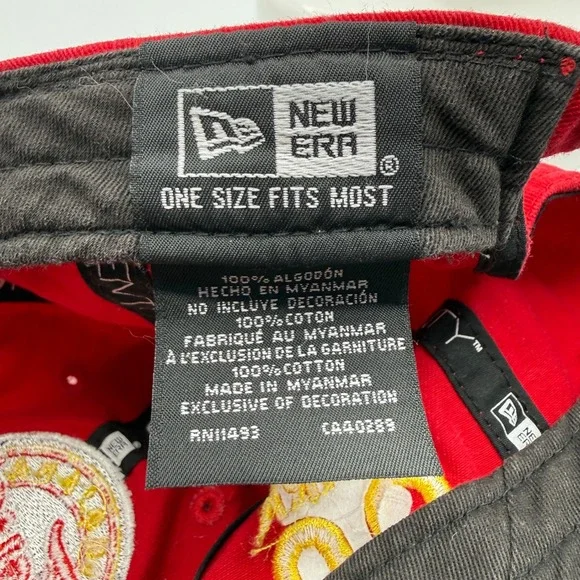 New Era Indiana Fever Hat Unisex OSFM Red Caitlin Clark 22 9TWENTY Strapback Cap - Picture 6 of 6